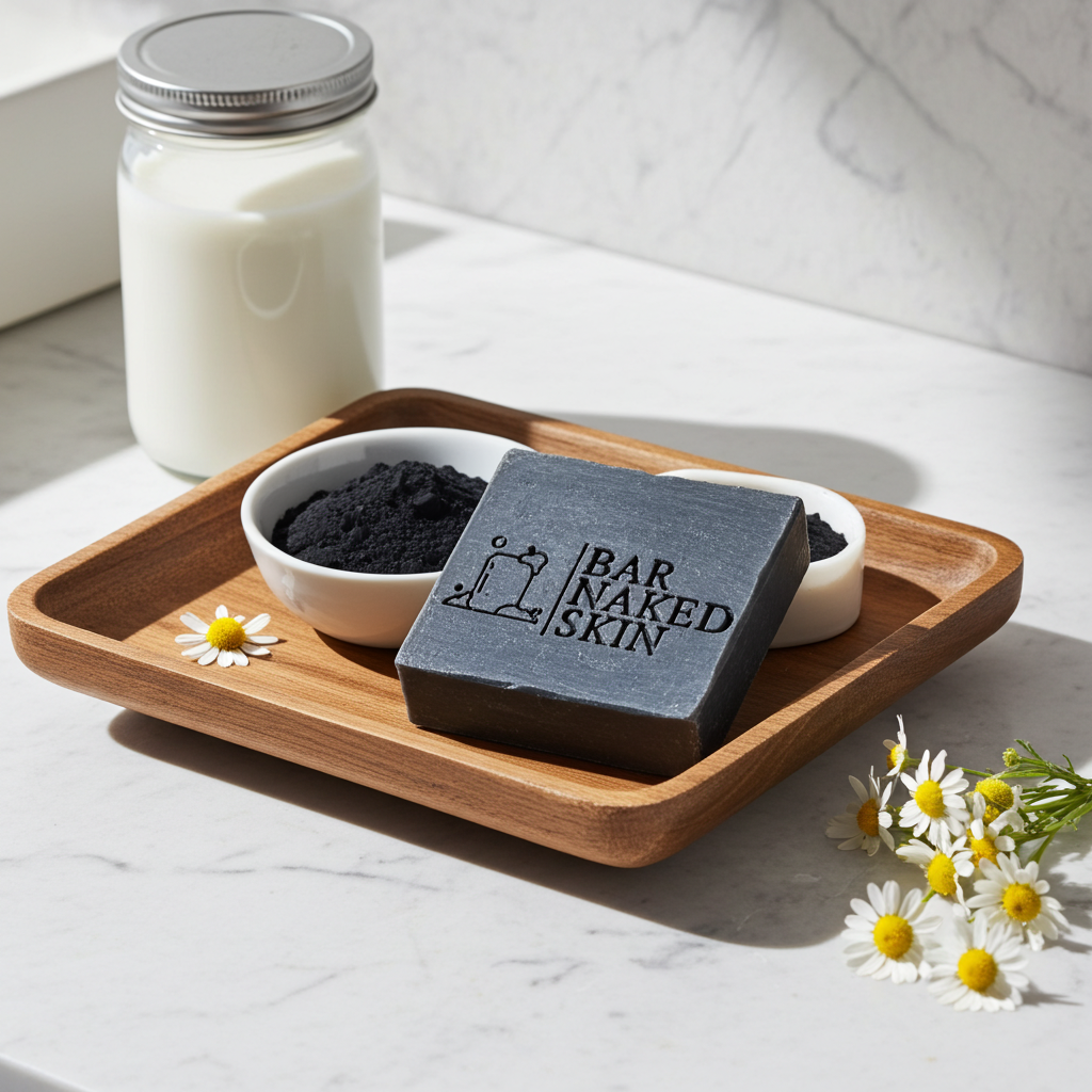 Chamomile, Aloe & Charcoal Goat Milk Soap Bar