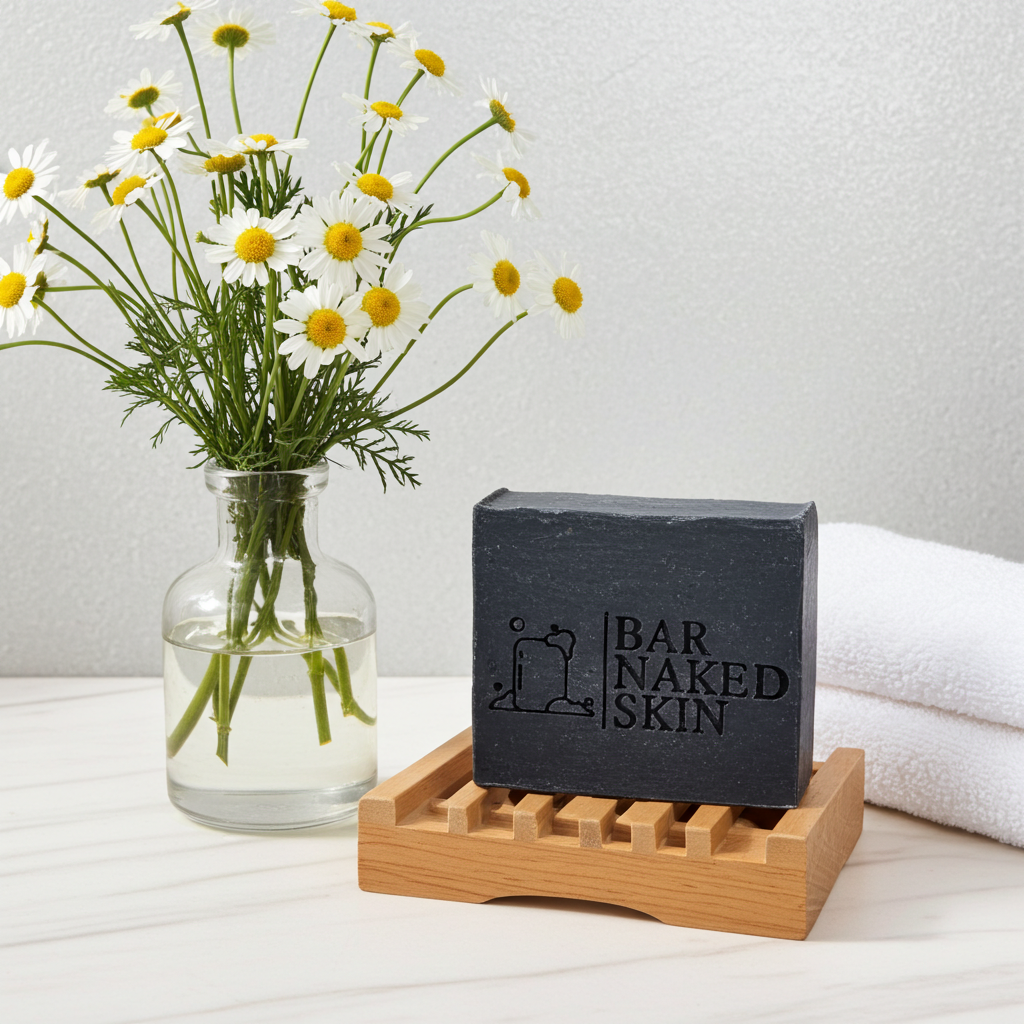 Chamomile, Aloe & Charcoal Goat Milk Soap Bar