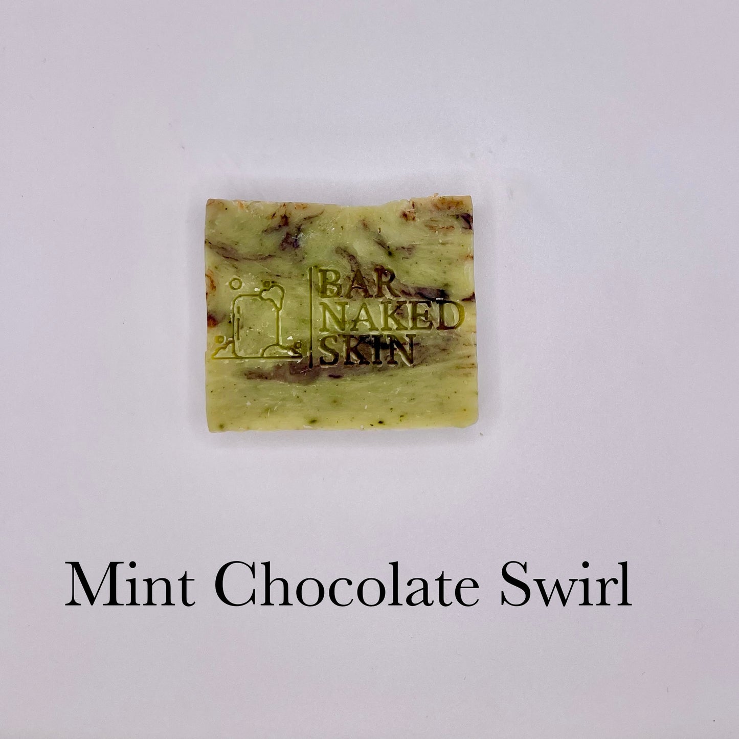 Mint Chocolate Swirl Vegan Soap Bar